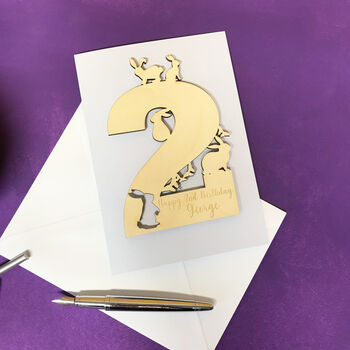 Personalised Age Rabbits Birthday Card, 4 of 6