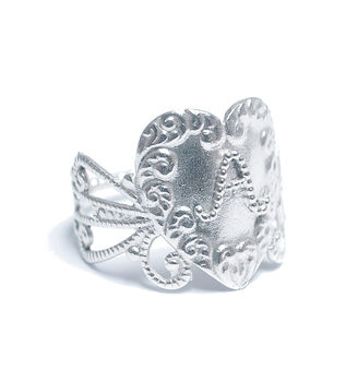 Personalised Decorative Victoriana Style Heart Ring, 6 of 10