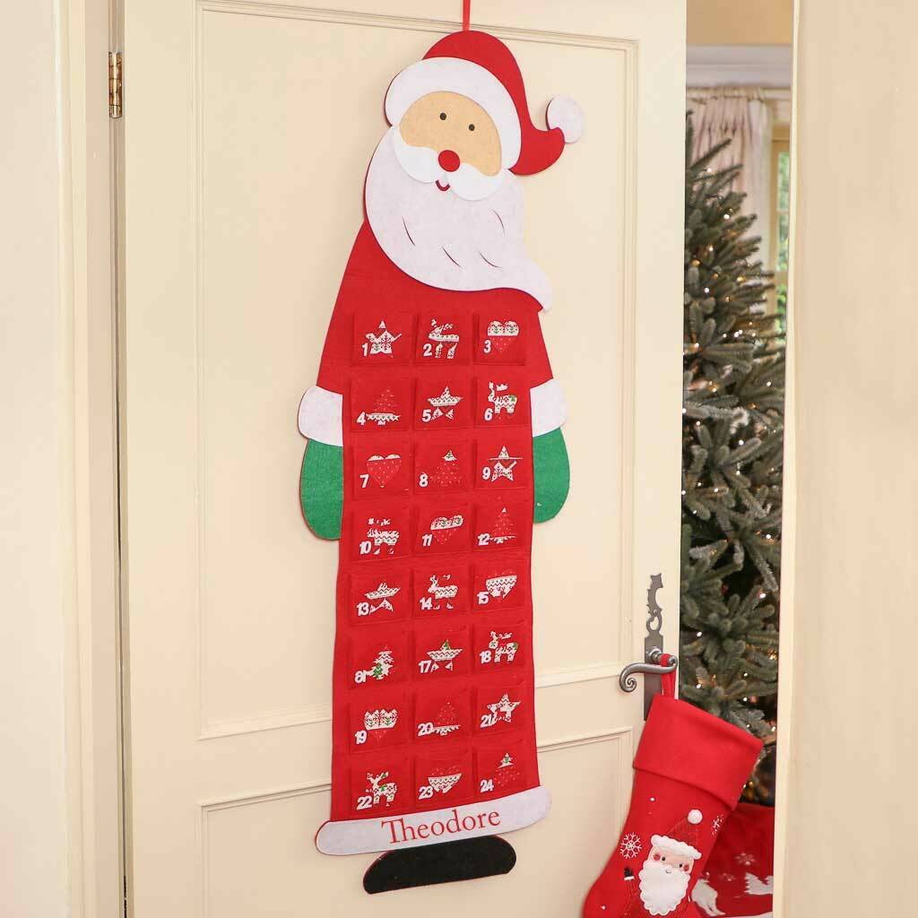 giant santa family advent calendar by dibor | notonthehighstreet.com