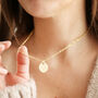 9ct Gold Cz Hamsa Hand Necklace, thumbnail 4 of 9
