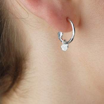 Sterling Silver Two Way Star Hoop Earrings By Penelopetom