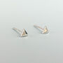 Sterling Silver Tiny Spike Stud Earrings, thumbnail 1 of 6