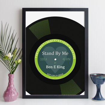 Personalised Wedding Print First Dance Song Gift, 8 of 12