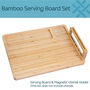 Engraved Bamboo Serving Board, Tastes Better Design, thumbnail 3 of 3