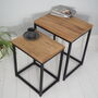 Set Of Two Nesting Tables Industrial, thumbnail 1 of 5