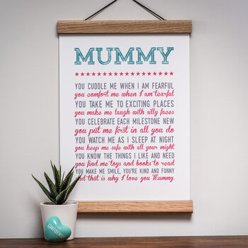 Why I Love You Mummy Poem Print, 9 of 10