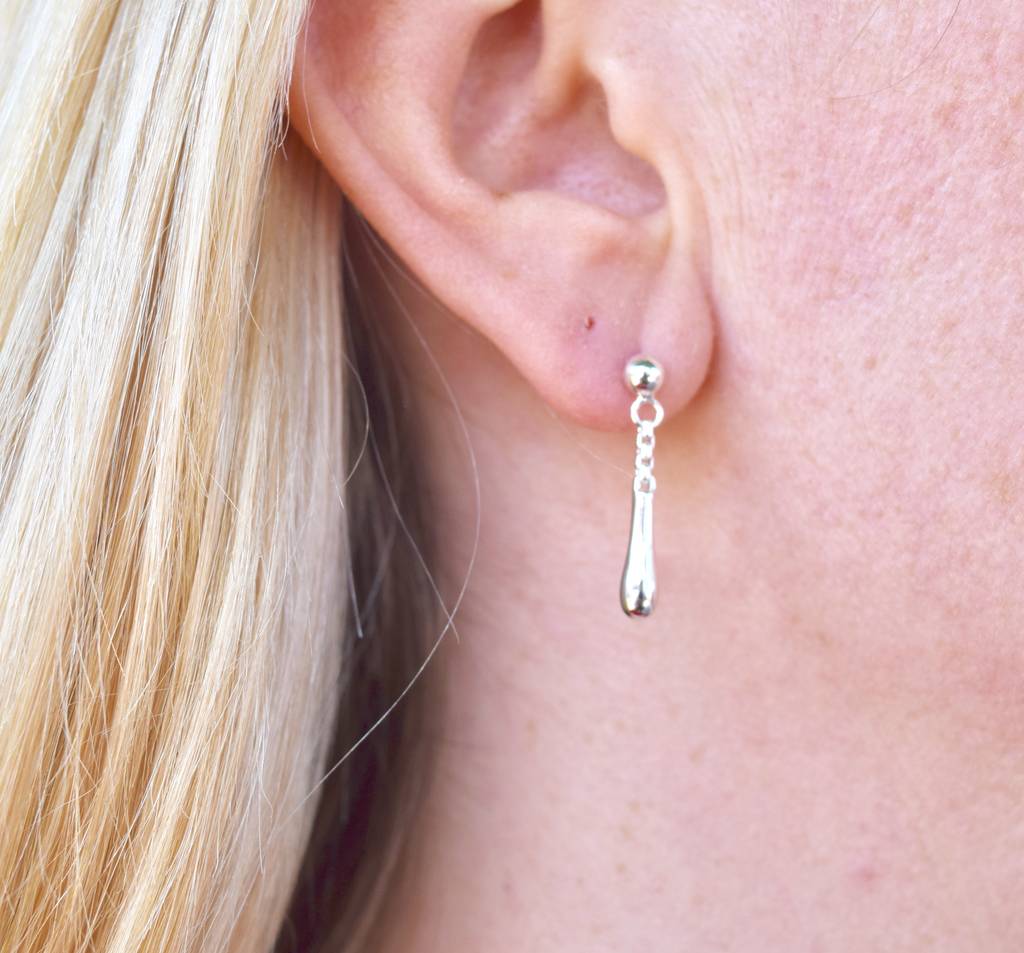 short drop earrings by lucy quartermaine