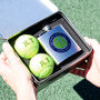 Personalised Tennis Ball Tin With Hip Flask Gift For Him, thumbnail 3 of 7