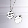 Engravable Sterling Silver Love Heart Tag Necklace, thumbnail 3 of 7