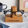 Solid Oak Personalised Glasses Stand, thumbnail 4 of 12