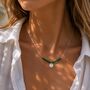 Personalised Green Semi Precious Beaded Necklace, thumbnail 5 of 8