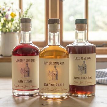Personalised Flavoured Gin Bottle With Music, 5 of 6