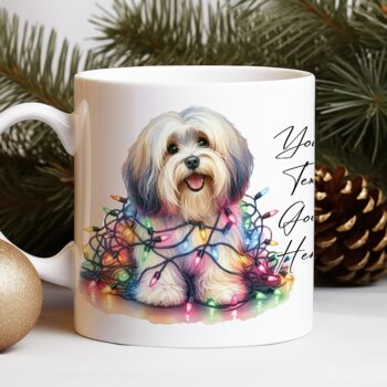 Personalised Havanese In Christmas Lights, 9 of 9