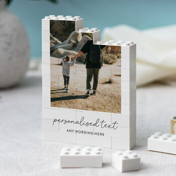 Personalised Family Christmas Photo Brick Keepsake Gift, 5 of 10
