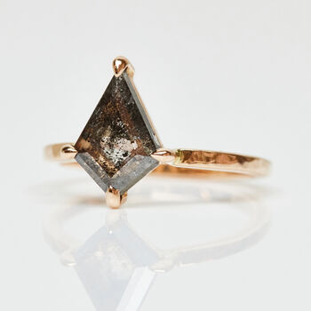 One.01ct Kite Salt And Pepper Diamond Ring, 2 of 2