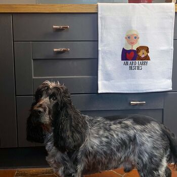 Build Your Own Personalised Dog Mum Gift Tea Towel, 2 of 11