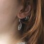 Sterling Silver Urban Spiral Dangly Earrings, thumbnail 1 of 5