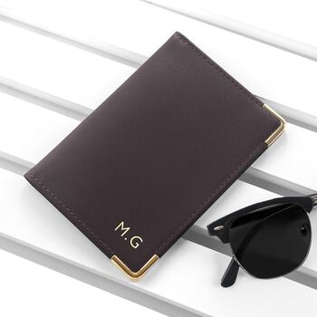 Personalised Luxury Leather Passport Cover, 4 of 7