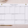 Habit Tracker Personalised Weekly Planner Desk Pad, thumbnail 1 of 4