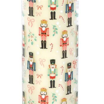 Nutcracker Print Festive Spice Tube Candle, 2 of 2