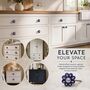 Indigo Bloom Round Ceramic Cabinet Knob, thumbnail 5 of 8