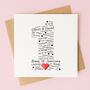 Personalised 1st Wedding Anniversary Card With Paper Heart, thumbnail 5 of 8