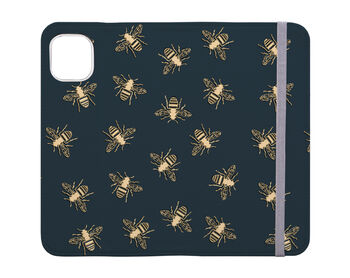 Bees Wallet Phone Case Green, 2 of 3