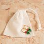 Mini Holly Hoop Earrings – Christmas Jewellery Gifts, thumbnail 4 of 4