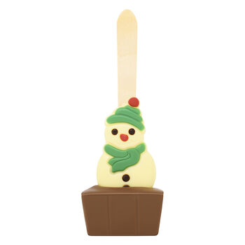 Two Pack Christmas Snowman Milk Hot Chocolate Spoon, 2 of 4