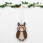 Owl Christmas Tree Decorations, thumbnail 5 of 8
