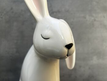 Large 43cm White Porcelain Floppy Ear Bunny Rabbit Gift, 11 of 12