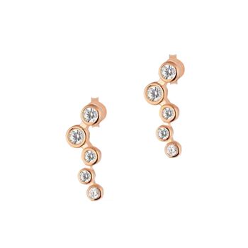 Star Cluster Stud Earrings Sterling Silver, 8 of 8