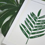 Personalised Family Tree Style Tropical Leaf Papercut, thumbnail 2 of 3