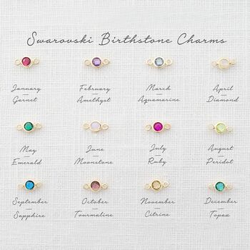 Family Birthstone Ring Personalised Necklace, 3 of 12