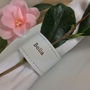 Set Of Four White Personalised Leather Napkin Rings, thumbnail 4 of 9