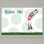 Personalised Red, Blue Or Green Football Invitations, thumbnail 4 of 4