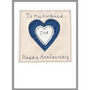 Personalised Cotton 2nd Wedding Anniversary Card, thumbnail 8 of 12