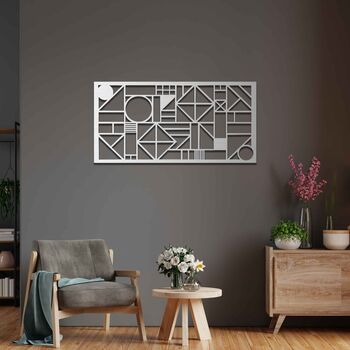 Geometric Wooden Wall Art: New Home Gift Idea, 4 of 9