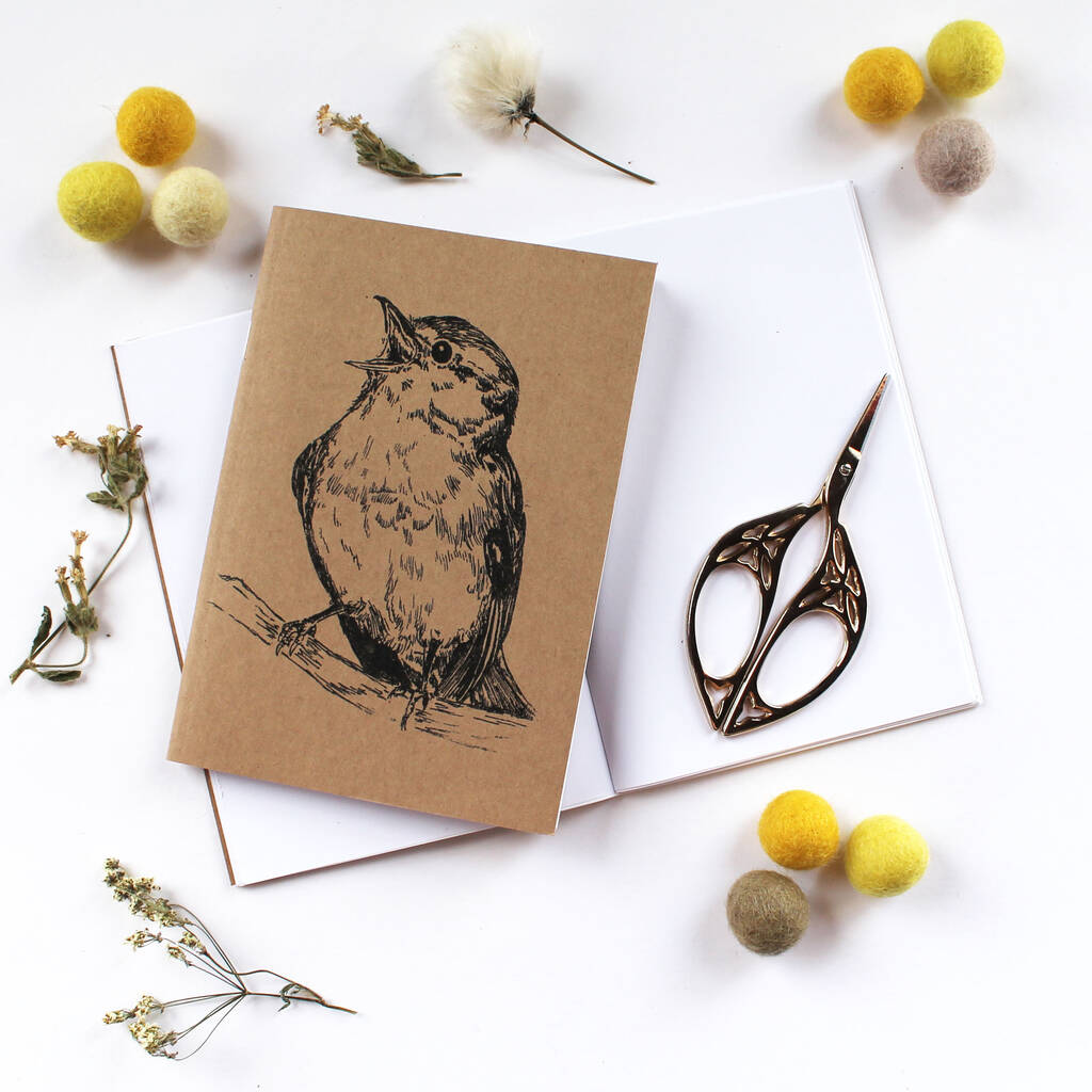 A6 Singing Bird Note Book Wood Warbler, 1 of 4