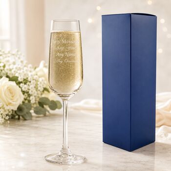 Personalised Allegra Engraved Champagne Flute, 2 of 6