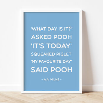 Winnie The Pooh 'Favourite Day' Print, 3 of 10