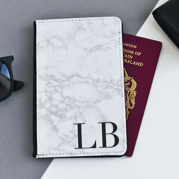 Personalised Marble Passport Cover, 6 of 6