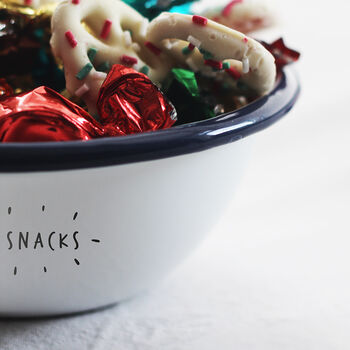 Personalised Enamel Snack Bowl, 4 of 4