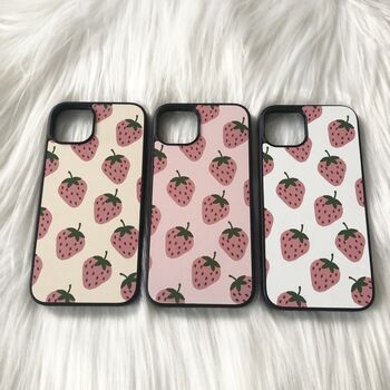 Pink Strawberries Phone Case, 2 of 2