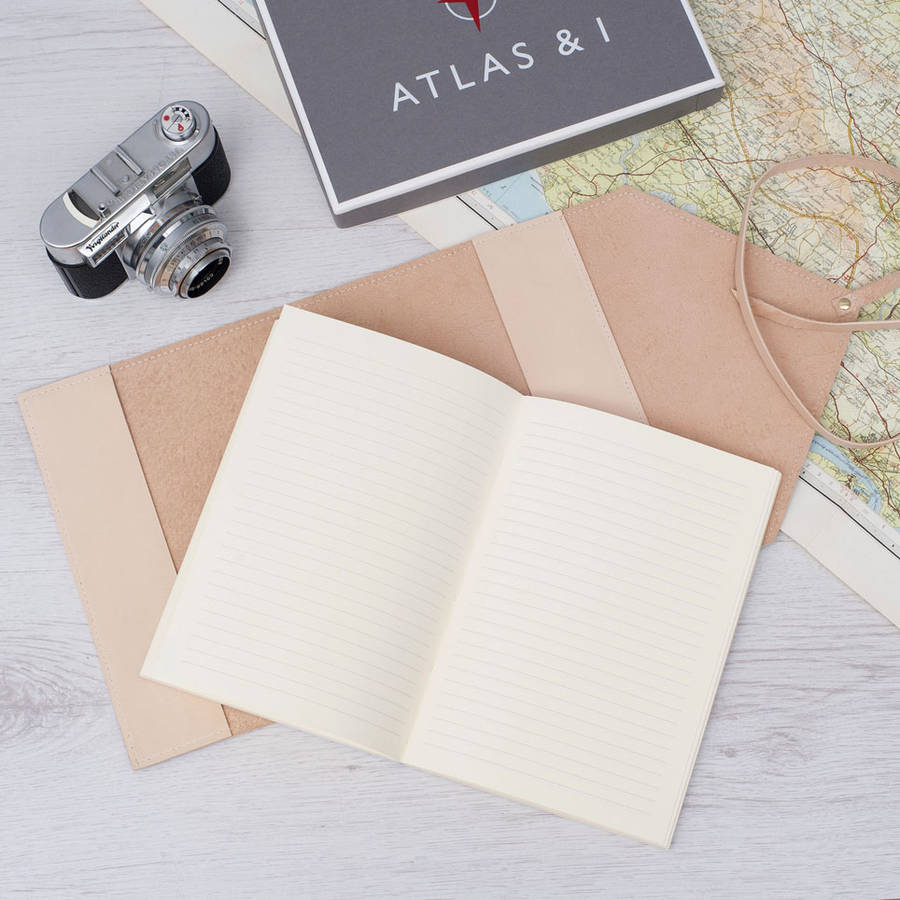 Personalised Refillable Leather Travel Journal By Atlas & I