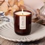 Tranquility Scented Soy Amber Glass Candle, thumbnail 1 of 10