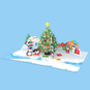 Penguins Christmas 3D Pop Up Card, thumbnail 2 of 4