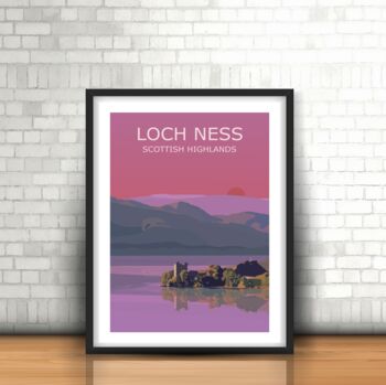 Loch Ness Scottish Highlands Art Print, 4 of 4