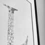 'Letter L' Linear Illustration Print, thumbnail 7 of 7