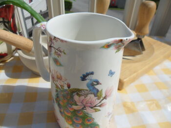 Medium China Jug In Peacock Design, 7 of 8